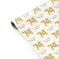 Personalised 74th Birthday Personalised Gift Wrap
