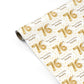 Personalised 76th Birthday Personalised Gift Wrap