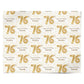 Personalised 76th Birthday Personalised Wrapping Paper Alternative