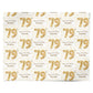 Personalised 79th Birthday Personalised Wrapping Paper Alternative
