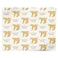 Personalised 79th Birthday Personalised Wrapping Paper Alternative