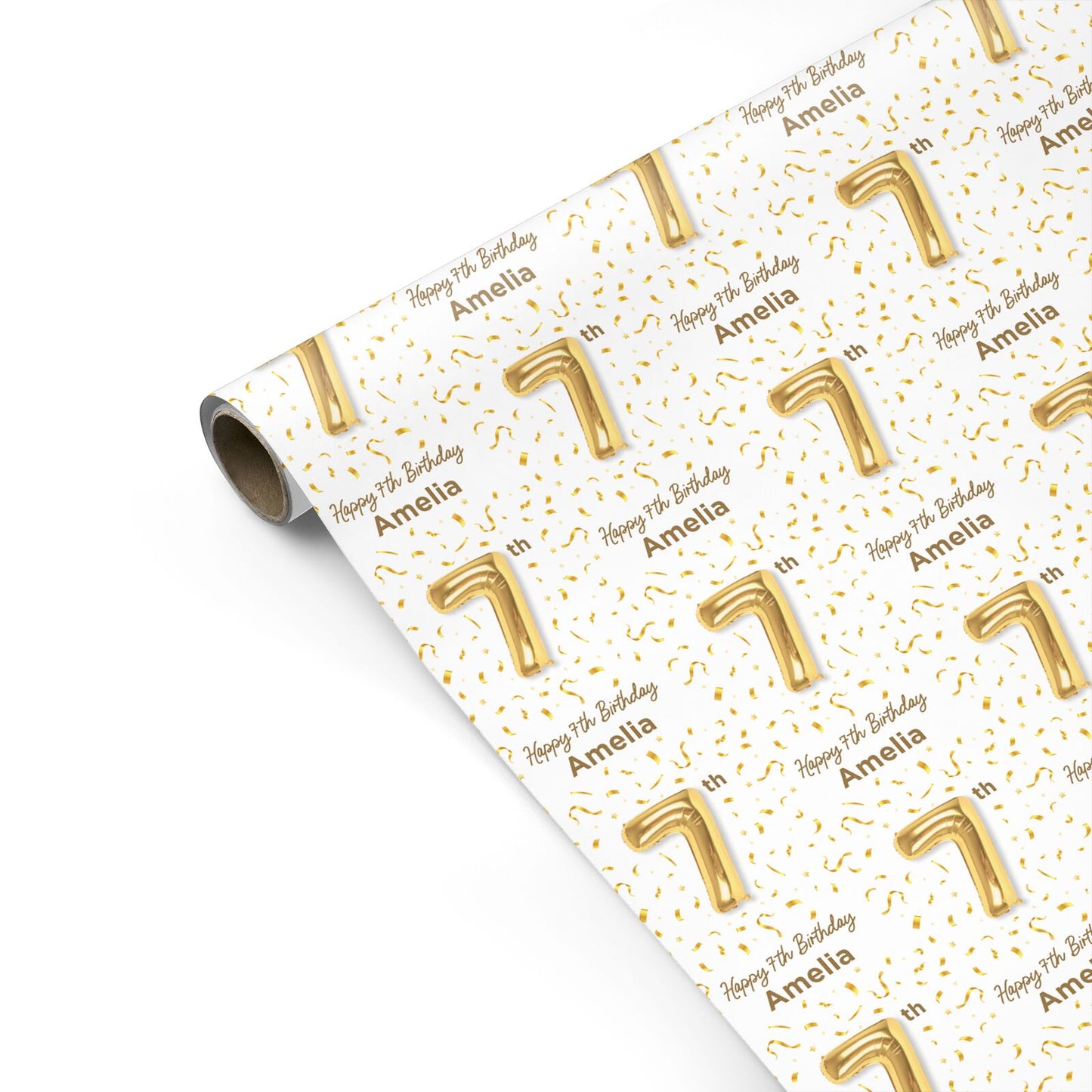 Personalised 7th Birthday Personalised Gift Wrap