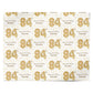 Personalised 84th Birthday Personalised Wrapping Paper Alternative