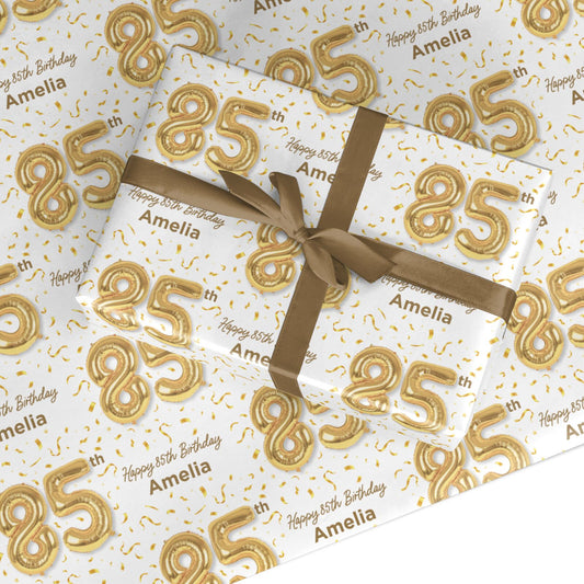 Personalised 85th Birthday Custom Wrapping Paper