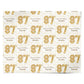 Personalised 87th Birthday Personalised Wrapping Paper Alternative