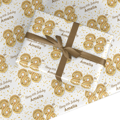 Personalised 88th Birthday Custom Wrapping Paper