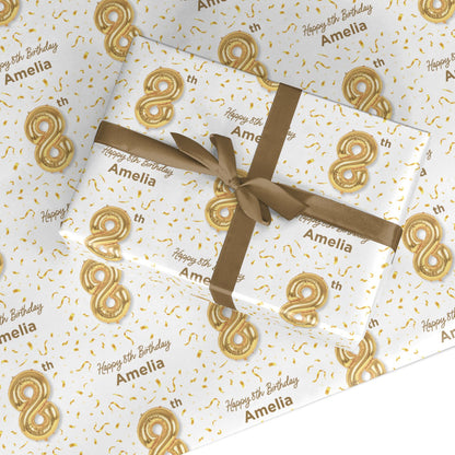 Personalised 8th Birthday Custom Wrapping Paper