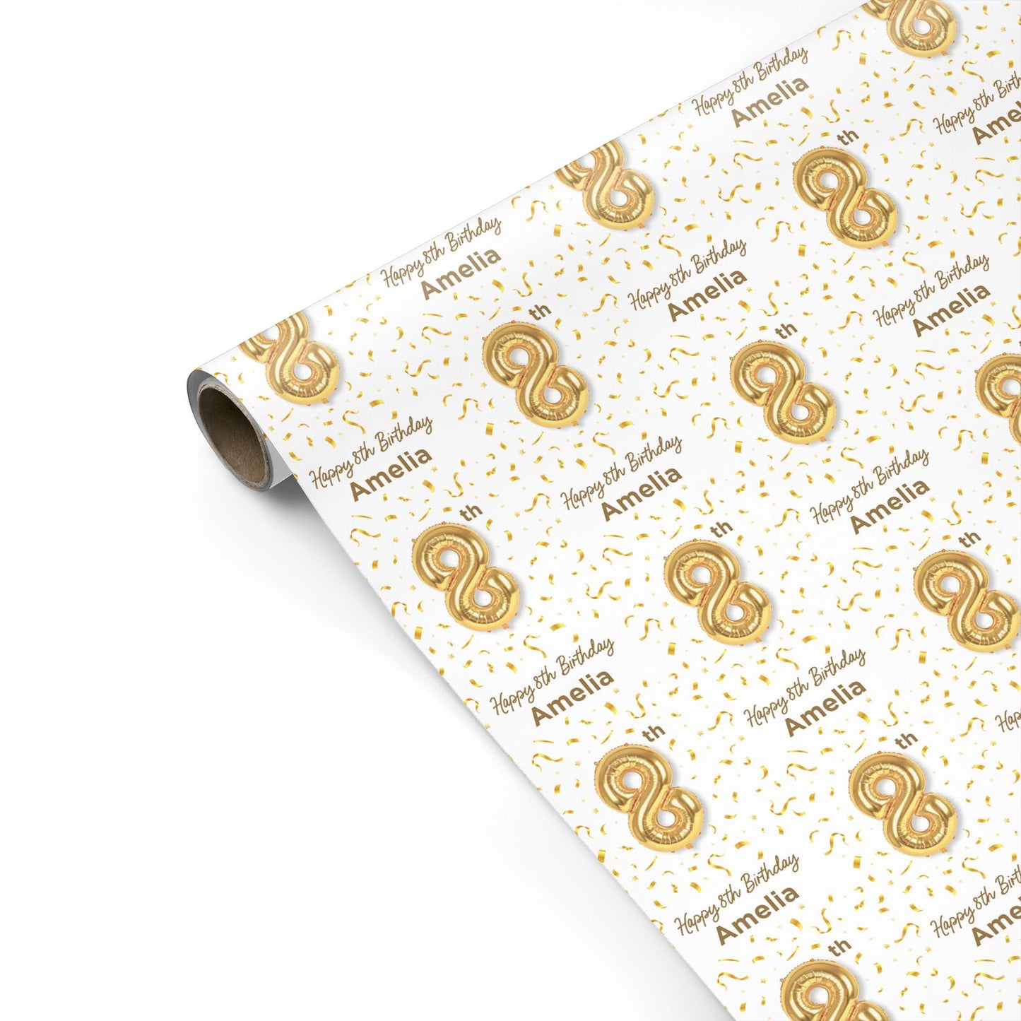 Personalised 8th Birthday Personalised Gift Wrap