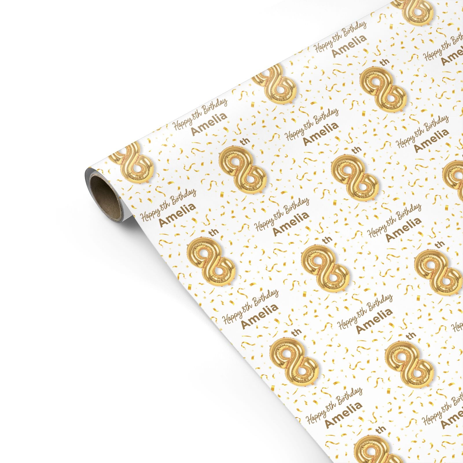 Personalised 8th Birthday Personalised Gift Wrap