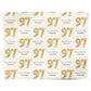 Personalised 97th Birthday Personalised Wrapping Paper Alternative