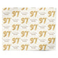 Personalised 97th Birthday Personalised Wrapping Paper Alternative