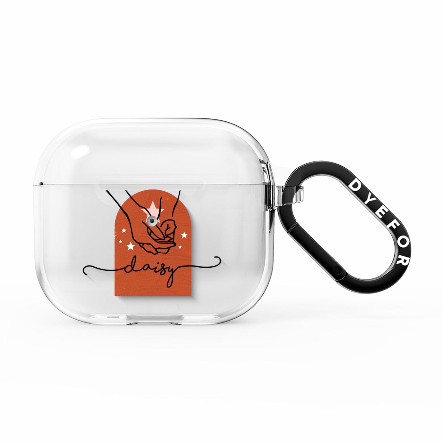 Personalised Abstract AirPods Clear Case 3rd Gen