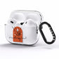 Personalised Abstract AirPods Pro Clear Case Side Image