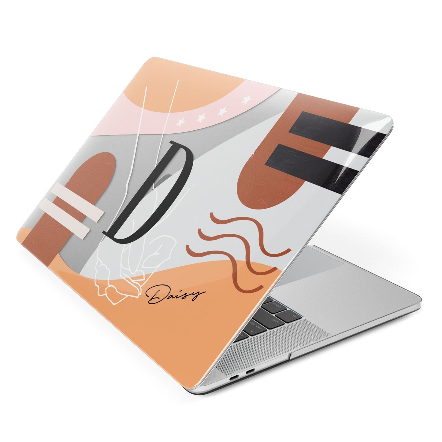 Personalised Abstract Apple MacBook Case Side View