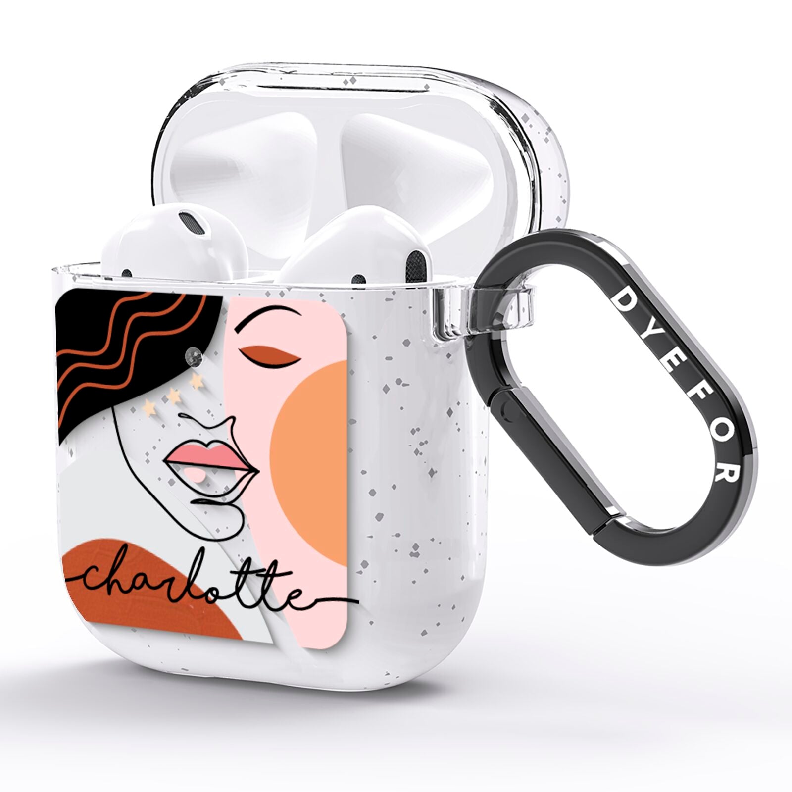 Personalised Abstract Art AirPods Case - Main Image
