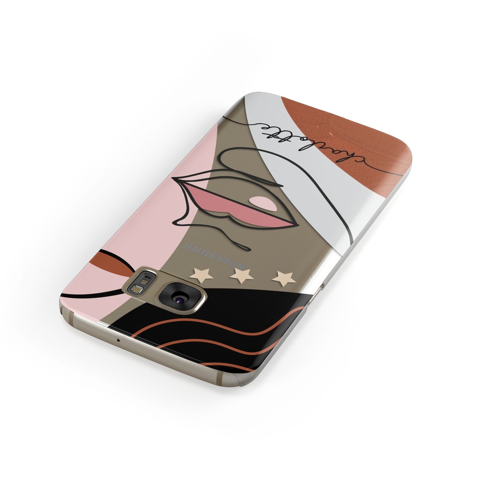 Personalised Abstract Art Samsung Galaxy Case Front Close Up