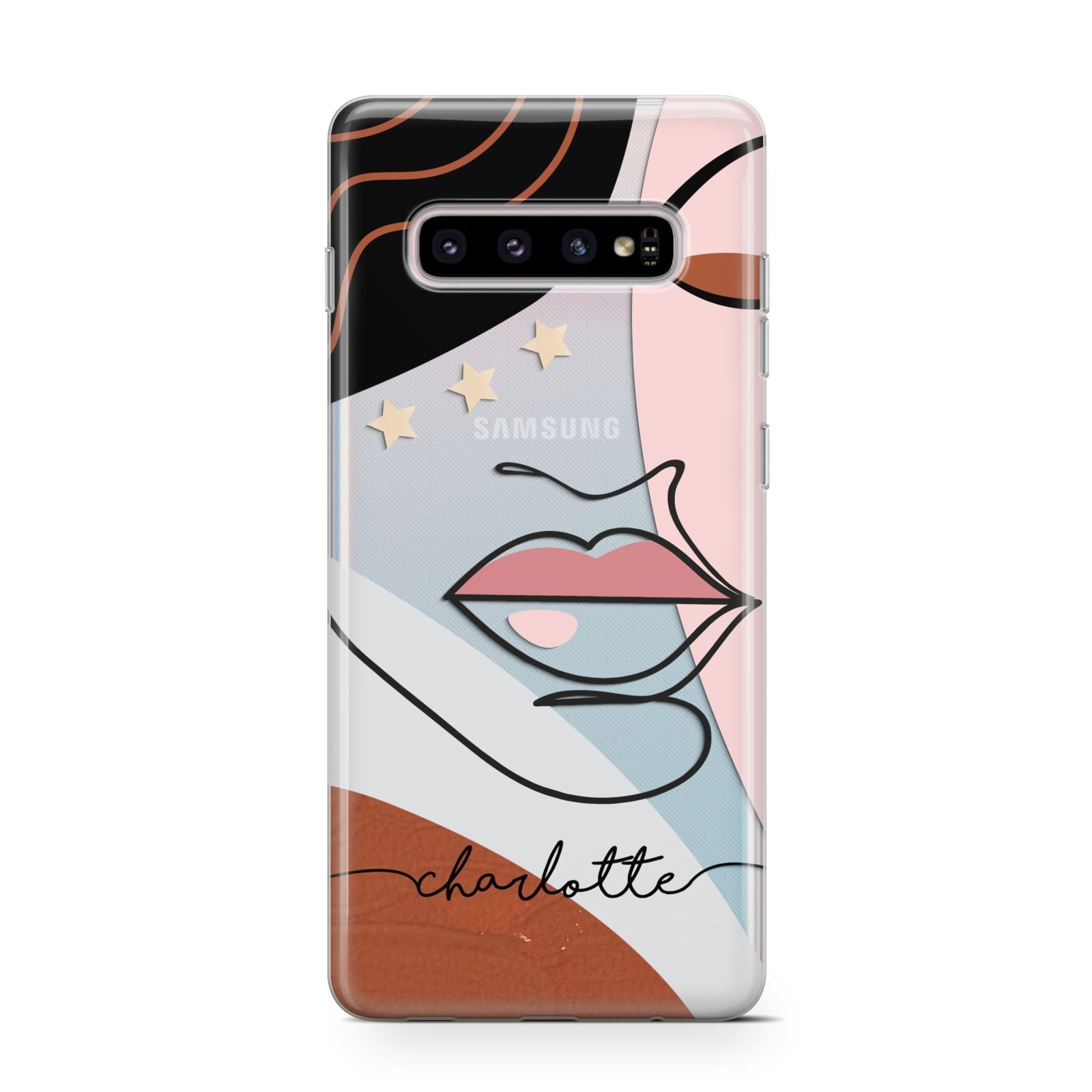 Personalised Abstract Art Samsung Galaxy S10 Case