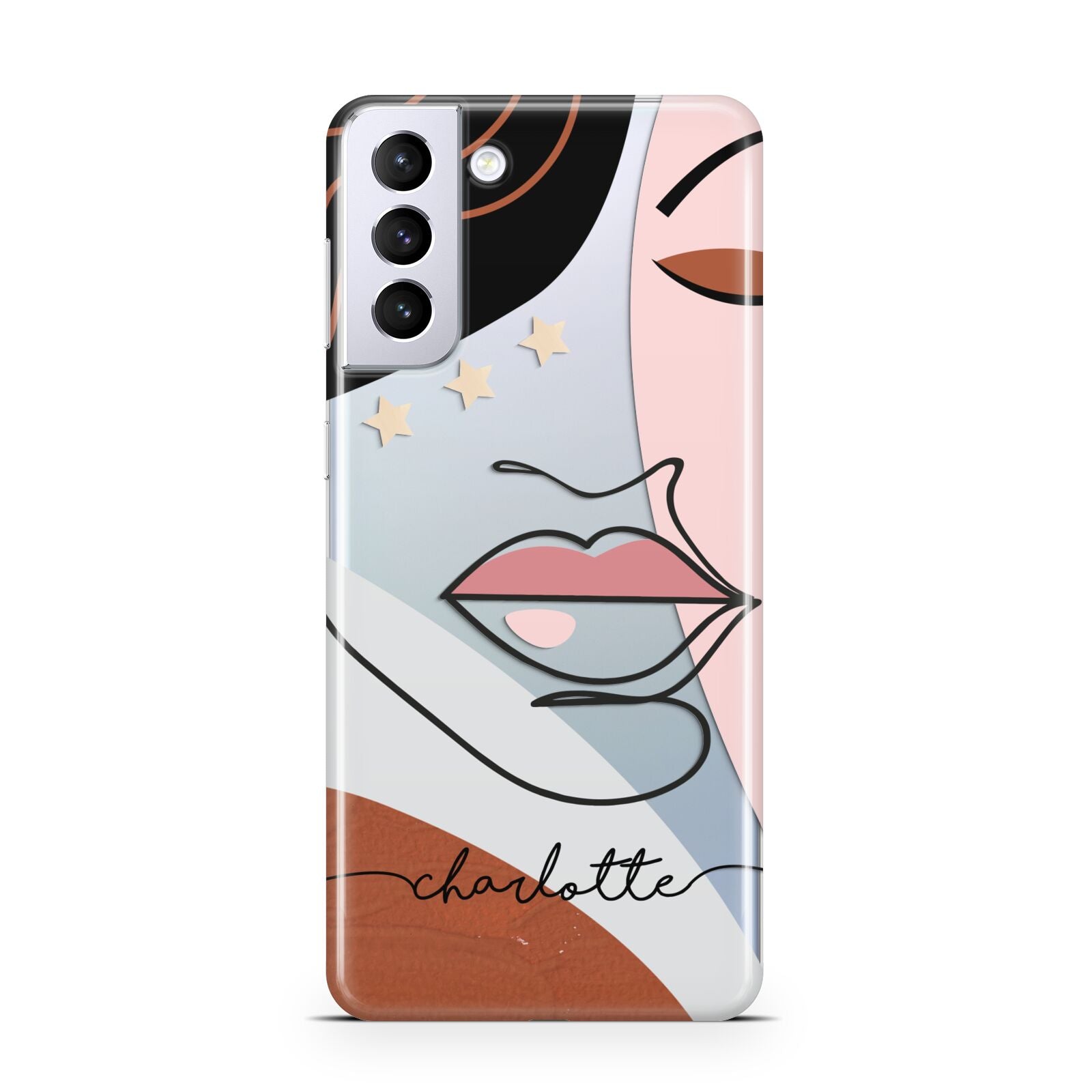 Personalised Abstract Art Samsung S21 Plus Phone Case