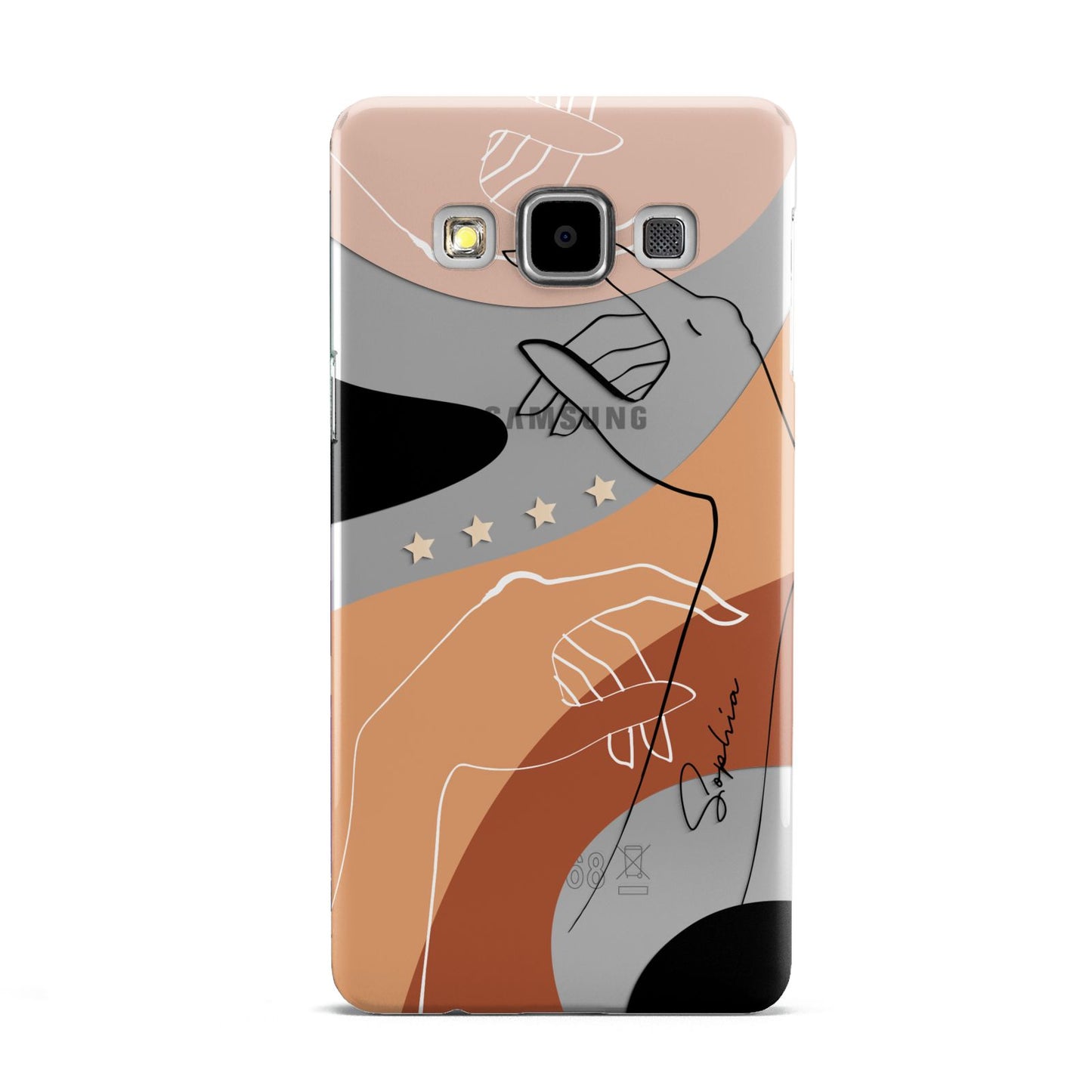 Personalised Abstract Gouache Line Art Samsung Galaxy A5 Case