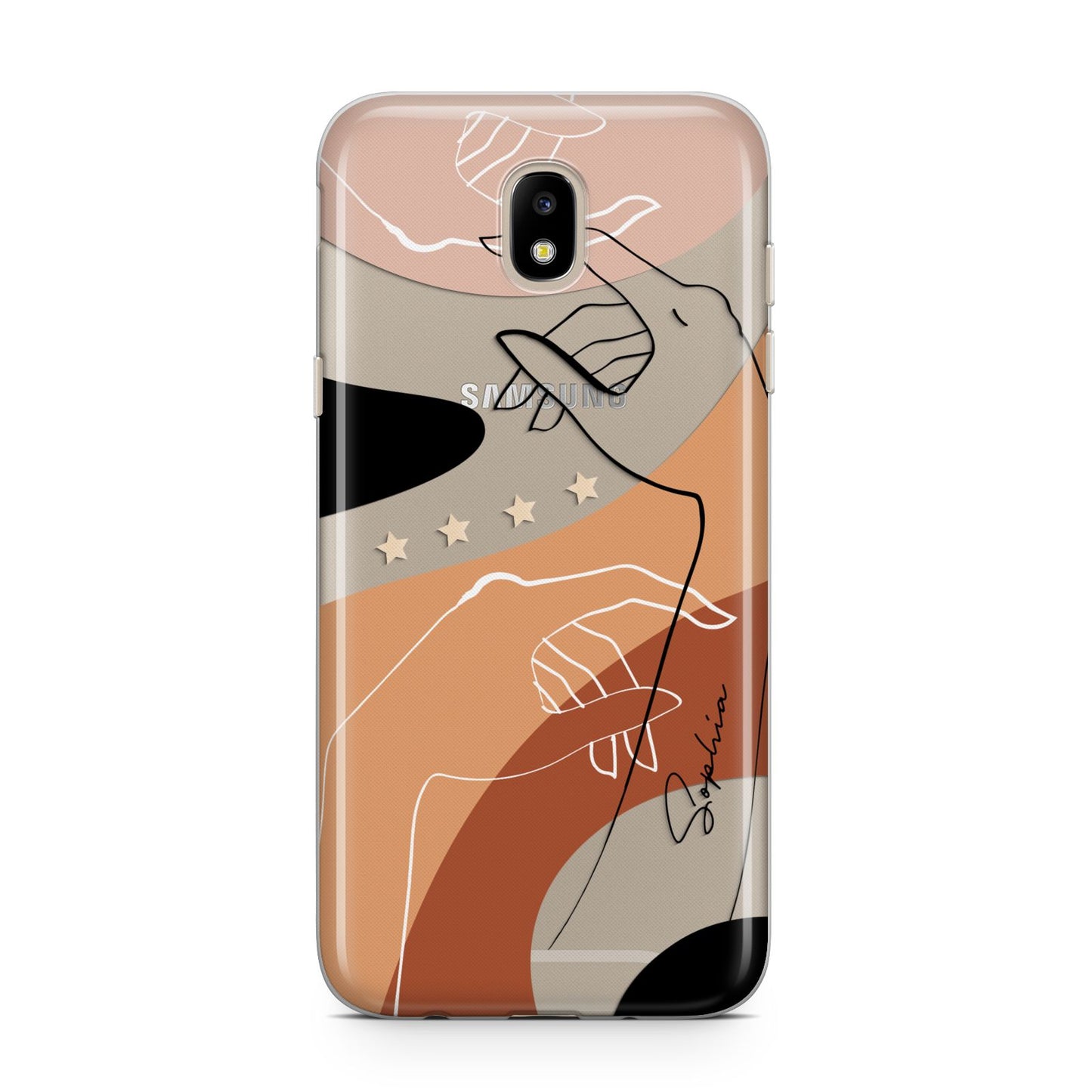 Personalised Abstract Gouache Line Art Samsung J5 2017 Case