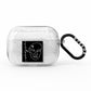 Personalised Abstract Line Art AirPods Pro Glitter Case