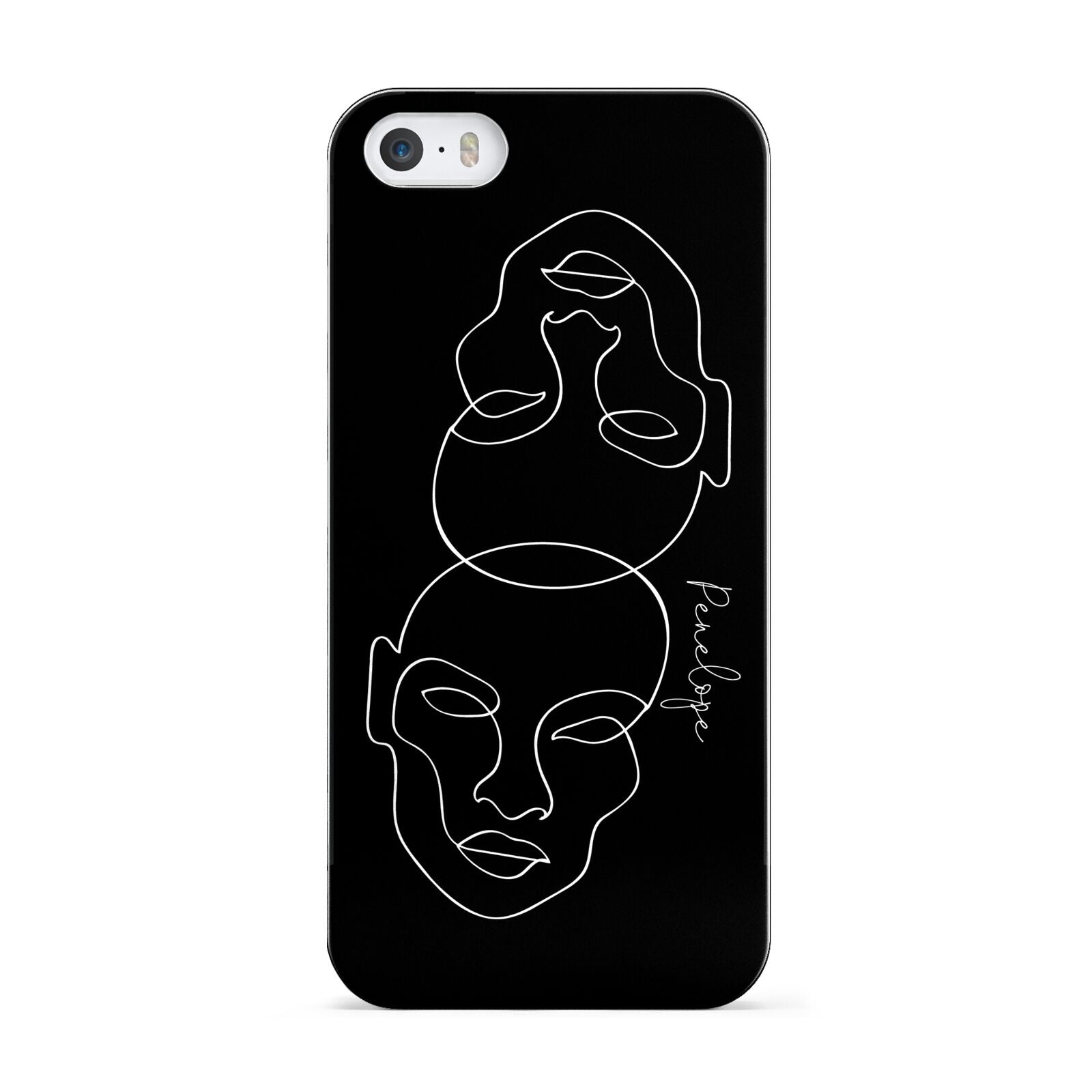 Personalised Abstract Line Art Apple iPhone 5 Case