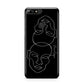 Personalised Abstract Line Art Huawei Y7 2018