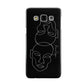 Personalised Abstract Line Art Samsung Galaxy A3 Case