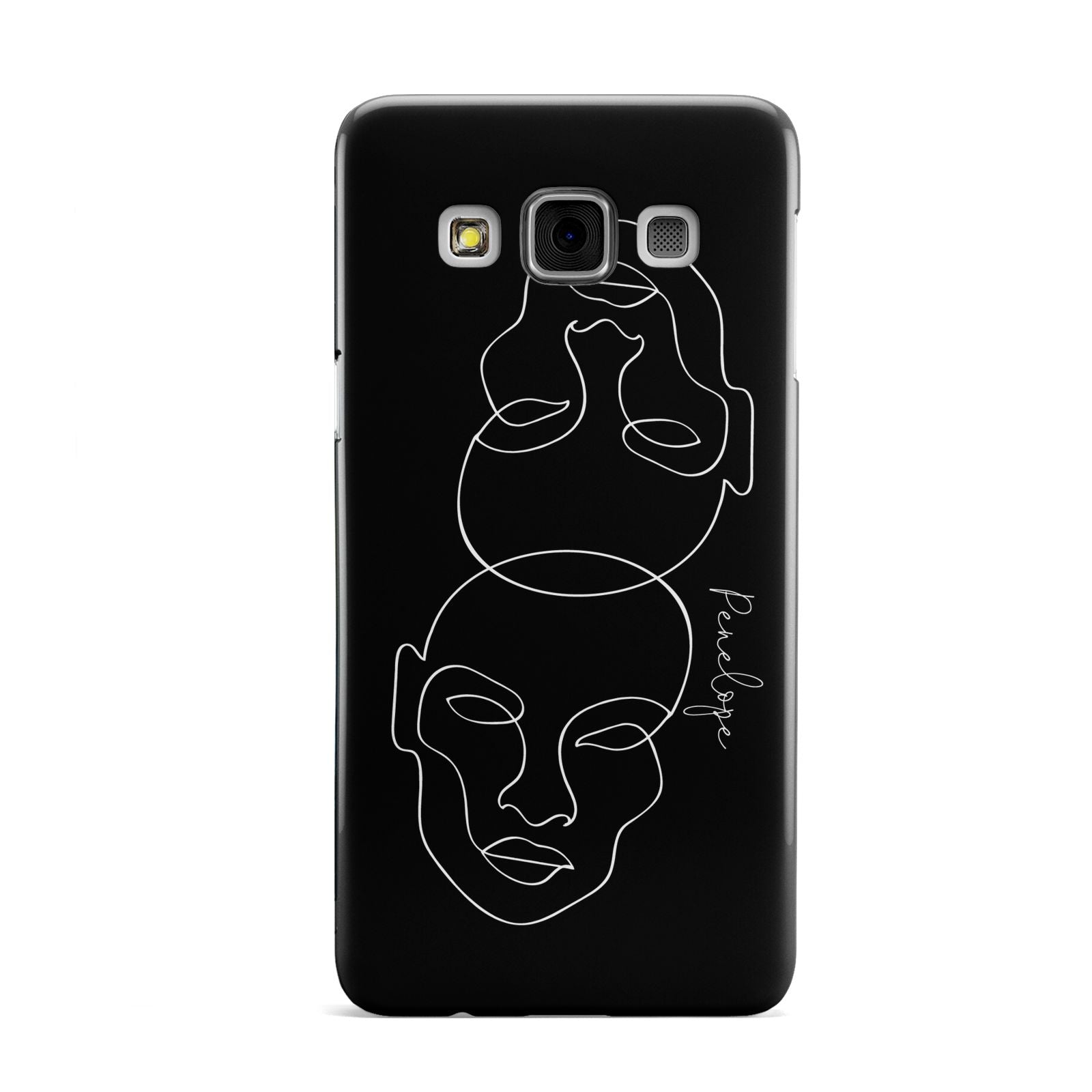 Personalised Abstract Line Art Samsung Galaxy A3 Case