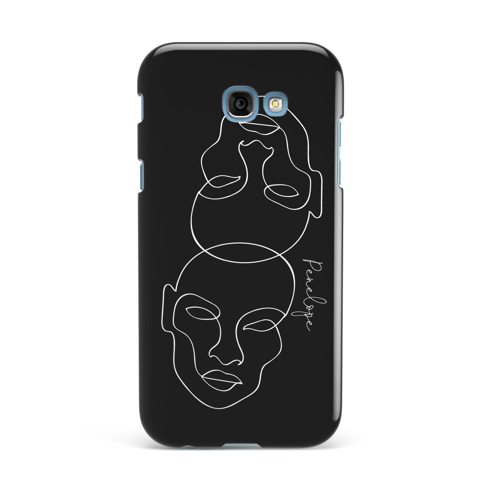 Personalised Abstract Line Art Samsung Galaxy A7 2017 Case