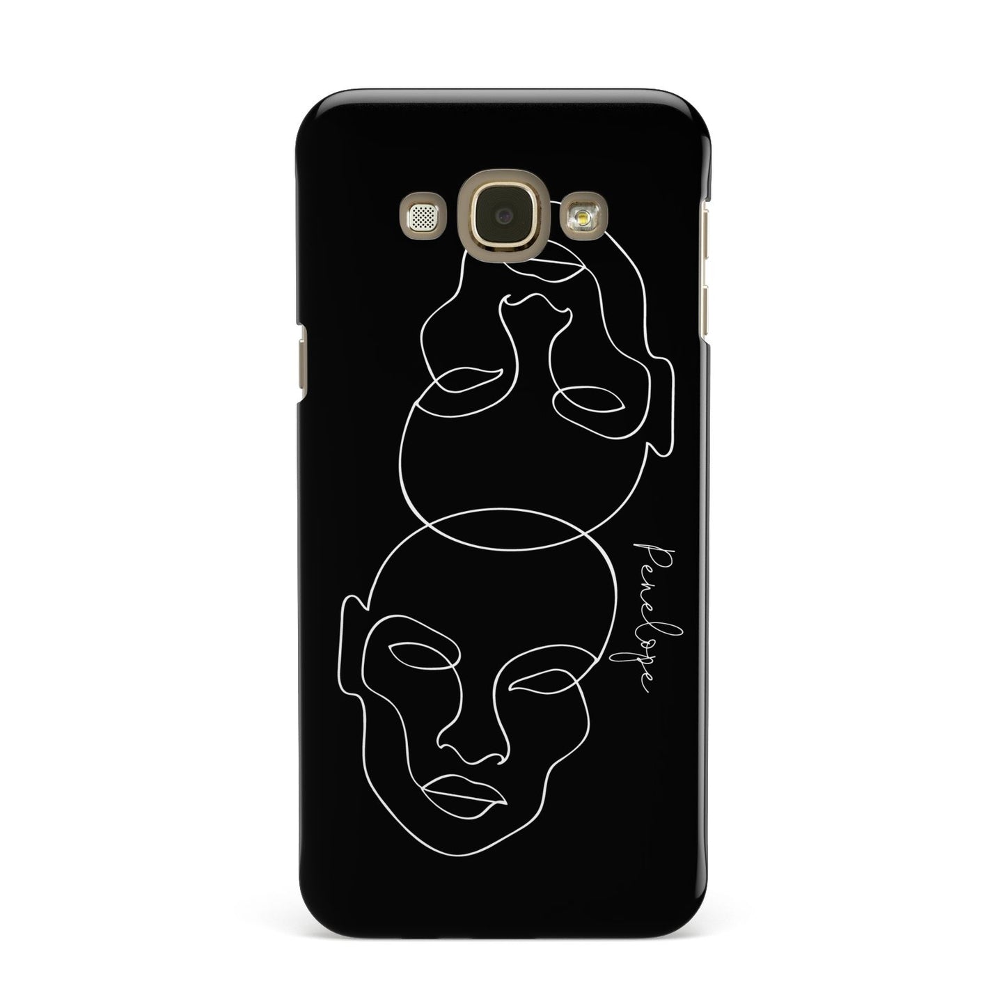 Personalised Abstract Line Art Samsung Galaxy A8 Case