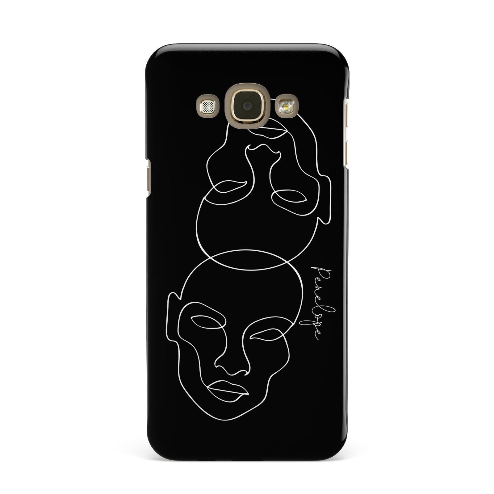 Personalised Abstract Line Art Samsung Galaxy A8 Case
