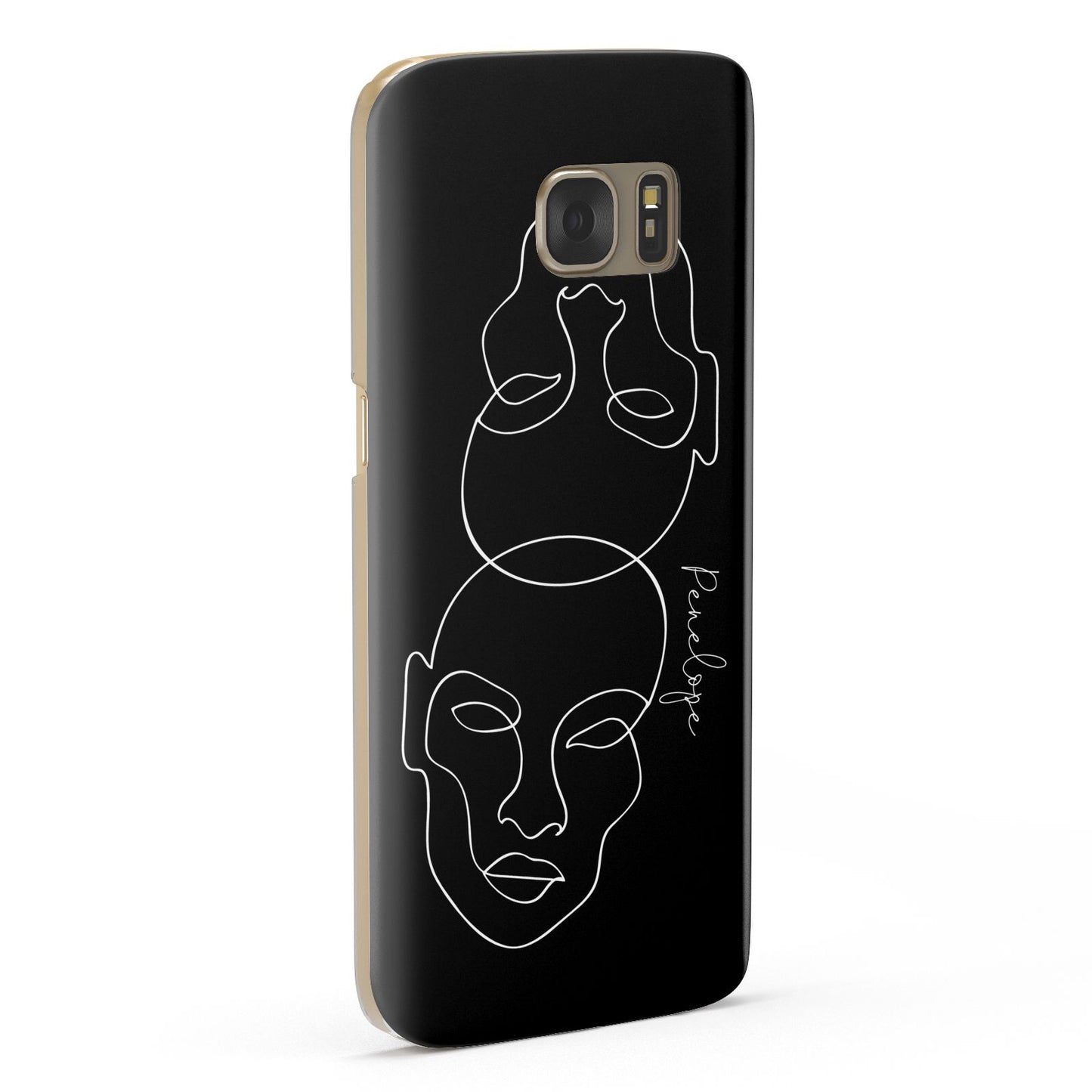 Personalised Abstract Line Art Samsung Galaxy Case Fourty Five Degrees