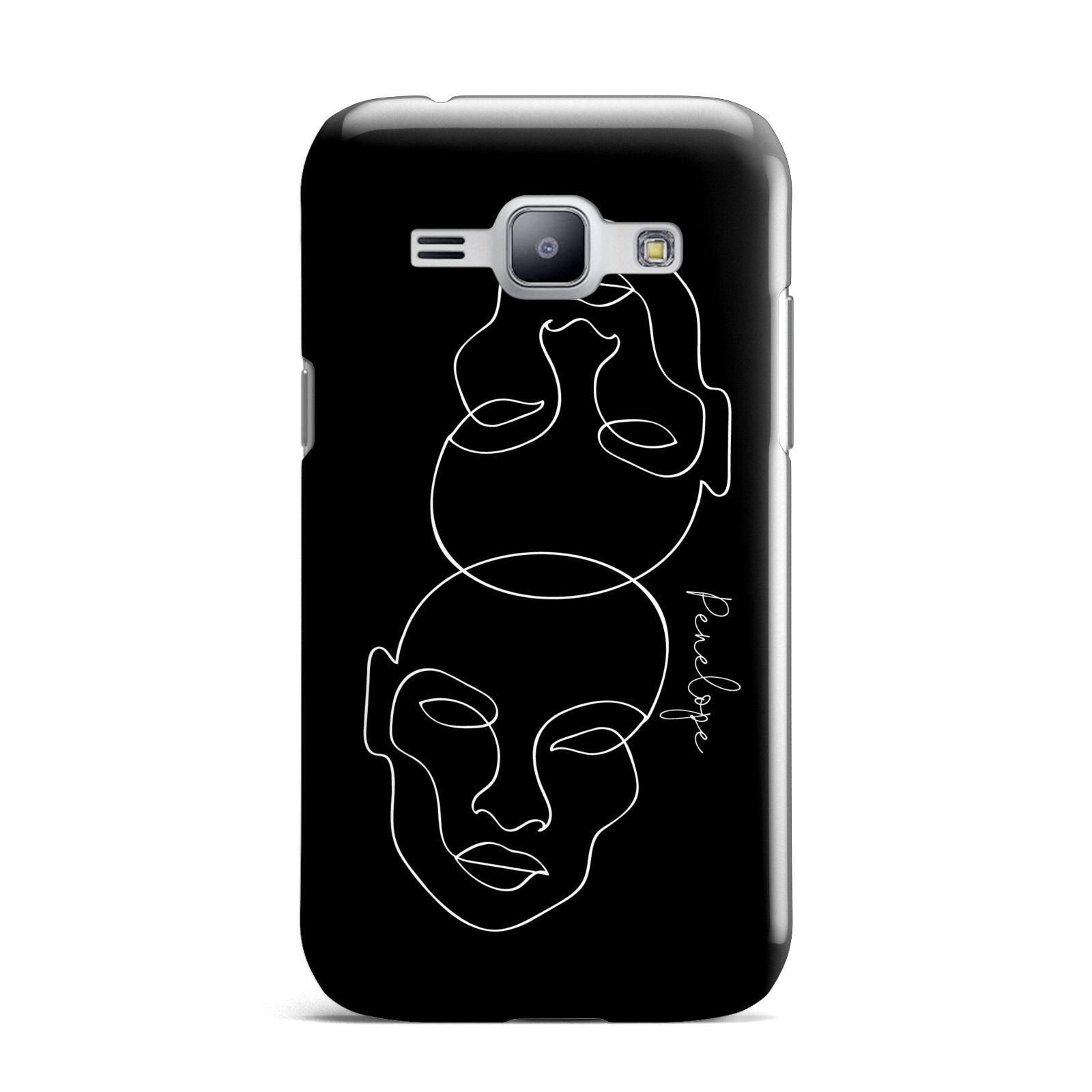 Personalised Abstract Line Art Samsung Galaxy J1 2015 Case