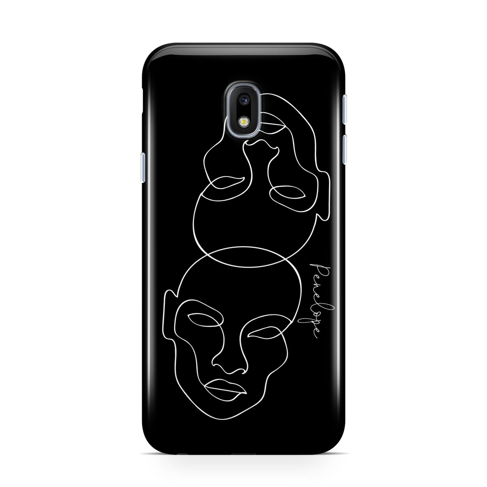 Personalised Abstract Line Art Samsung Galaxy J3 2017 Case