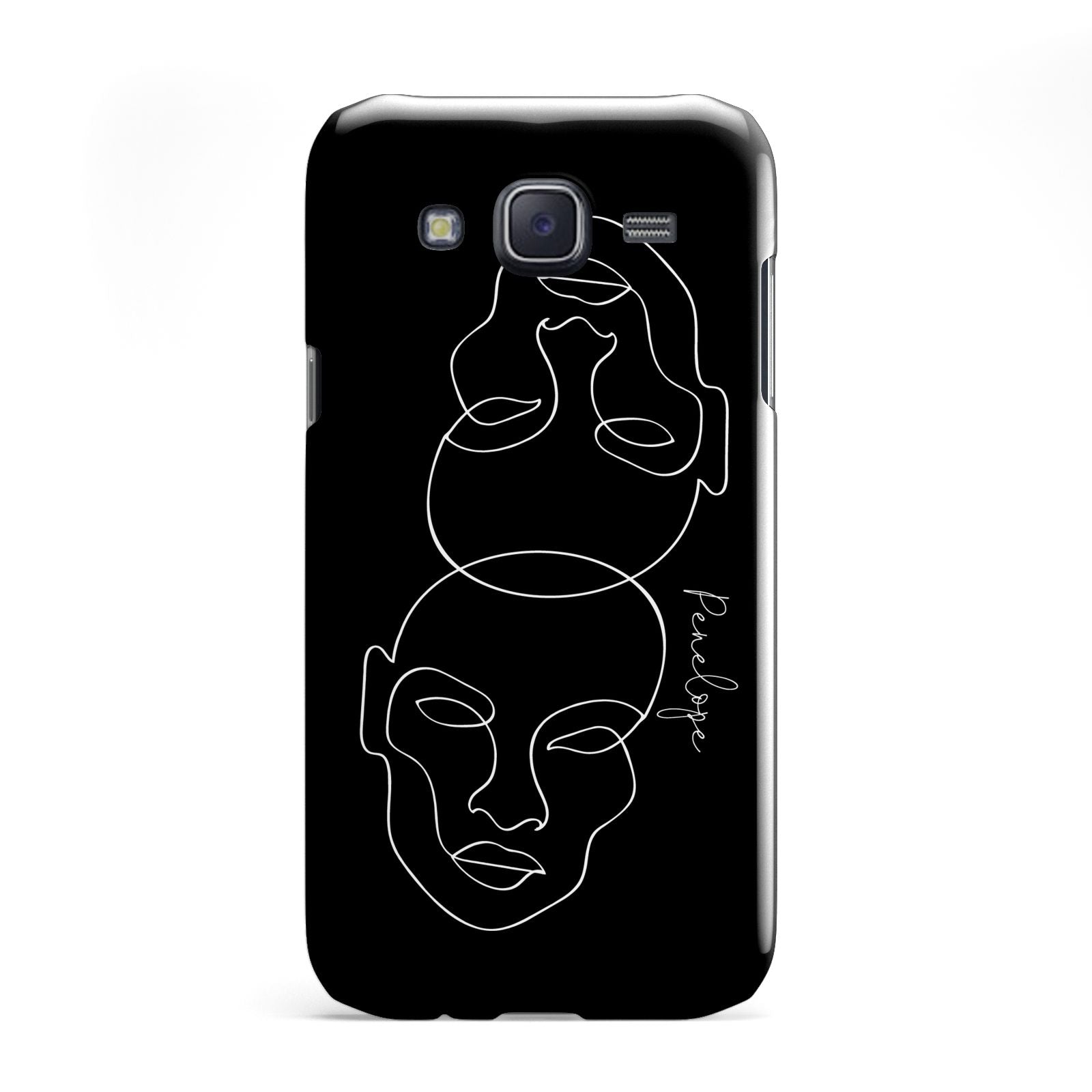 Personalised Abstract Line Art Samsung Galaxy J5 Case