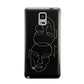 Personalised Abstract Line Art Samsung Galaxy Note 4 Case