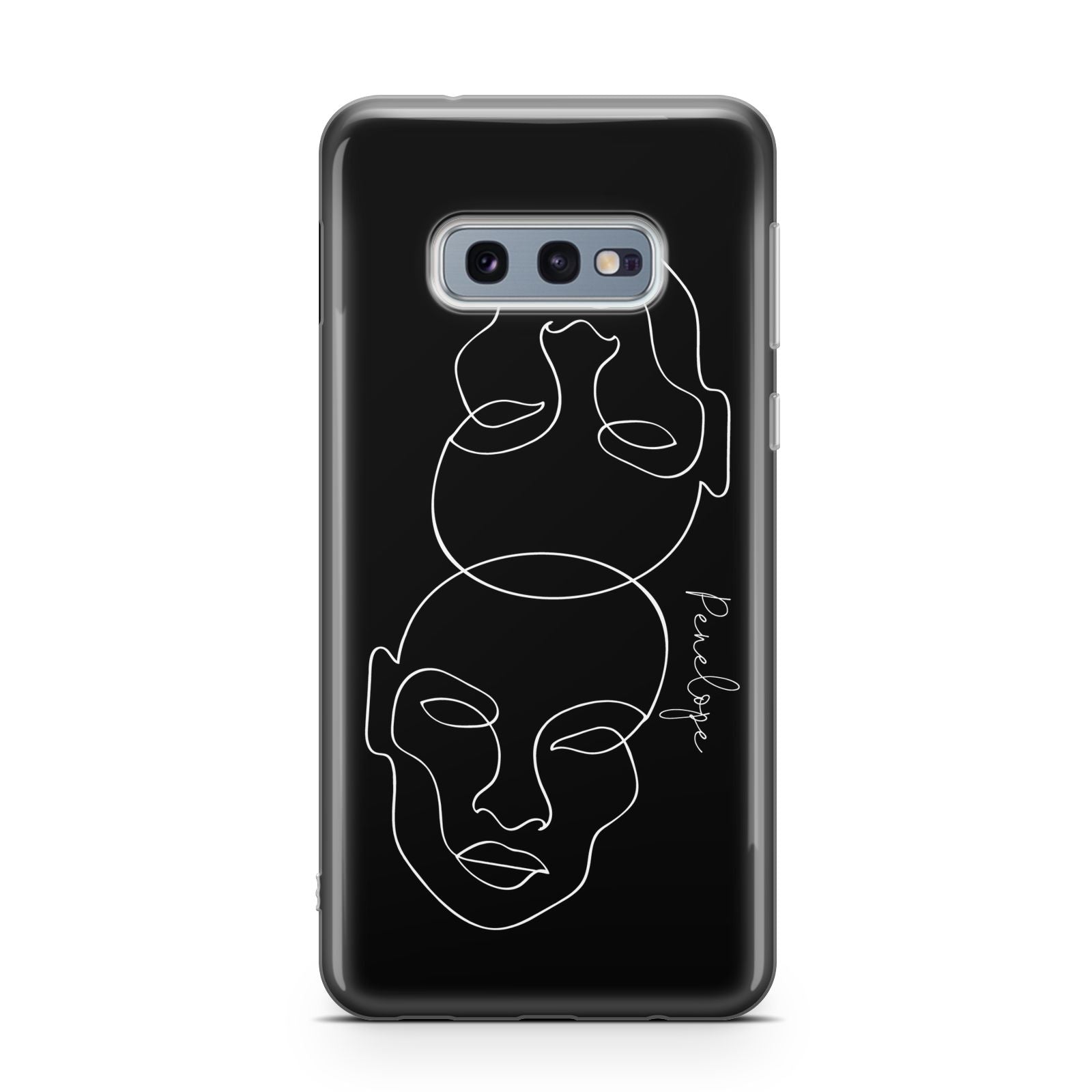 Personalised Abstract Line Art Samsung Galaxy S10E Case
