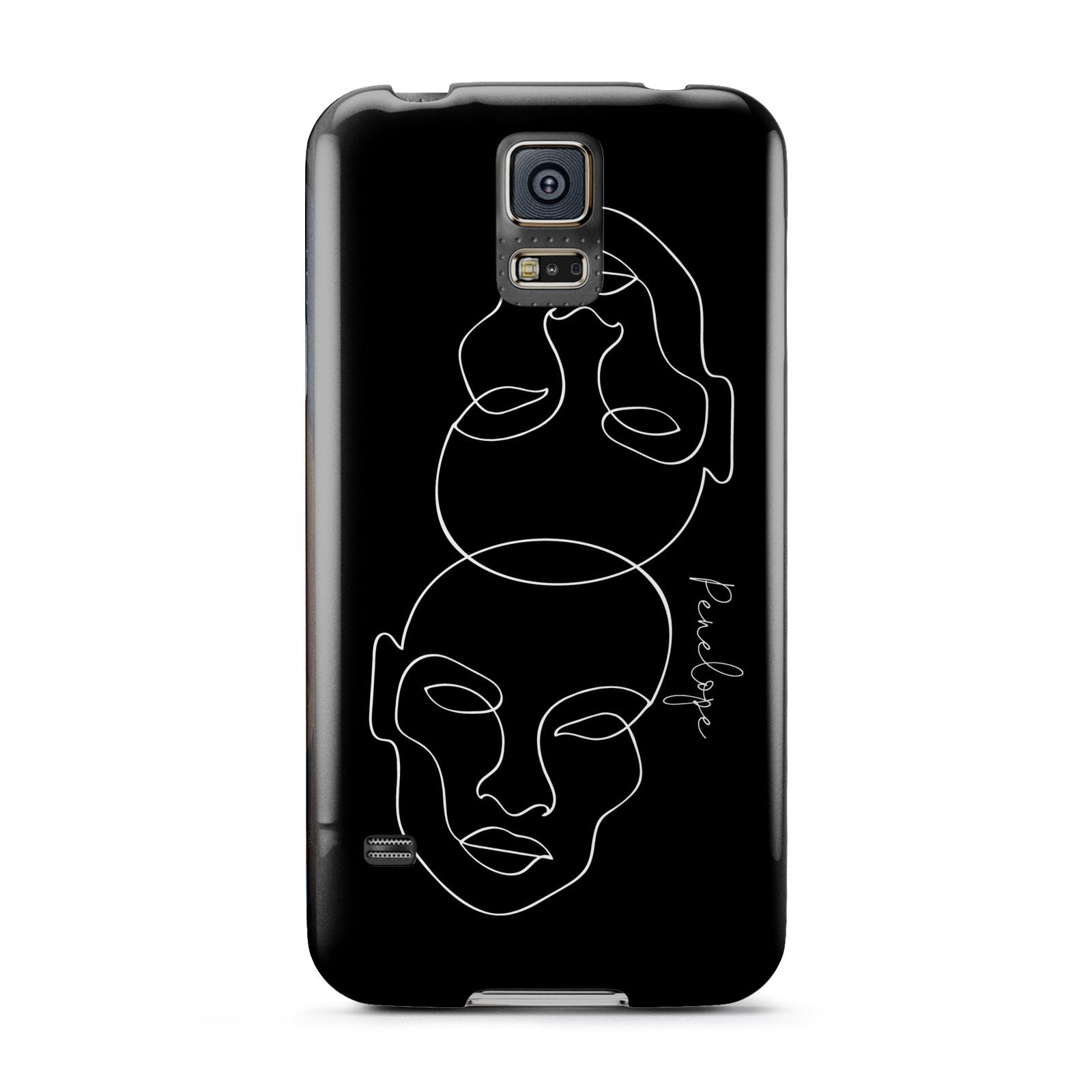 Personalised Abstract Line Art Samsung Galaxy S5 Case