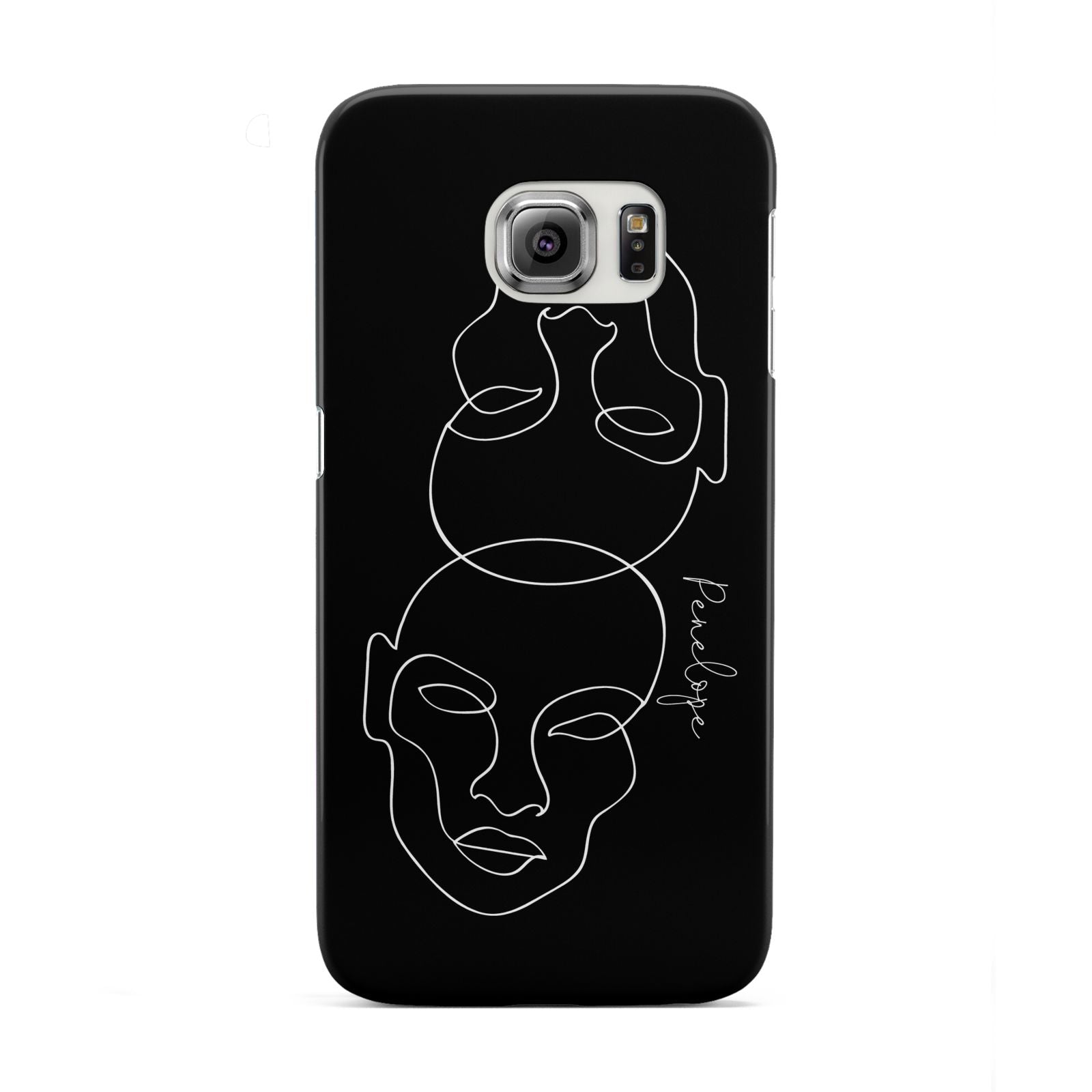 Personalised Abstract Line Art Samsung Galaxy S6 Edge Case