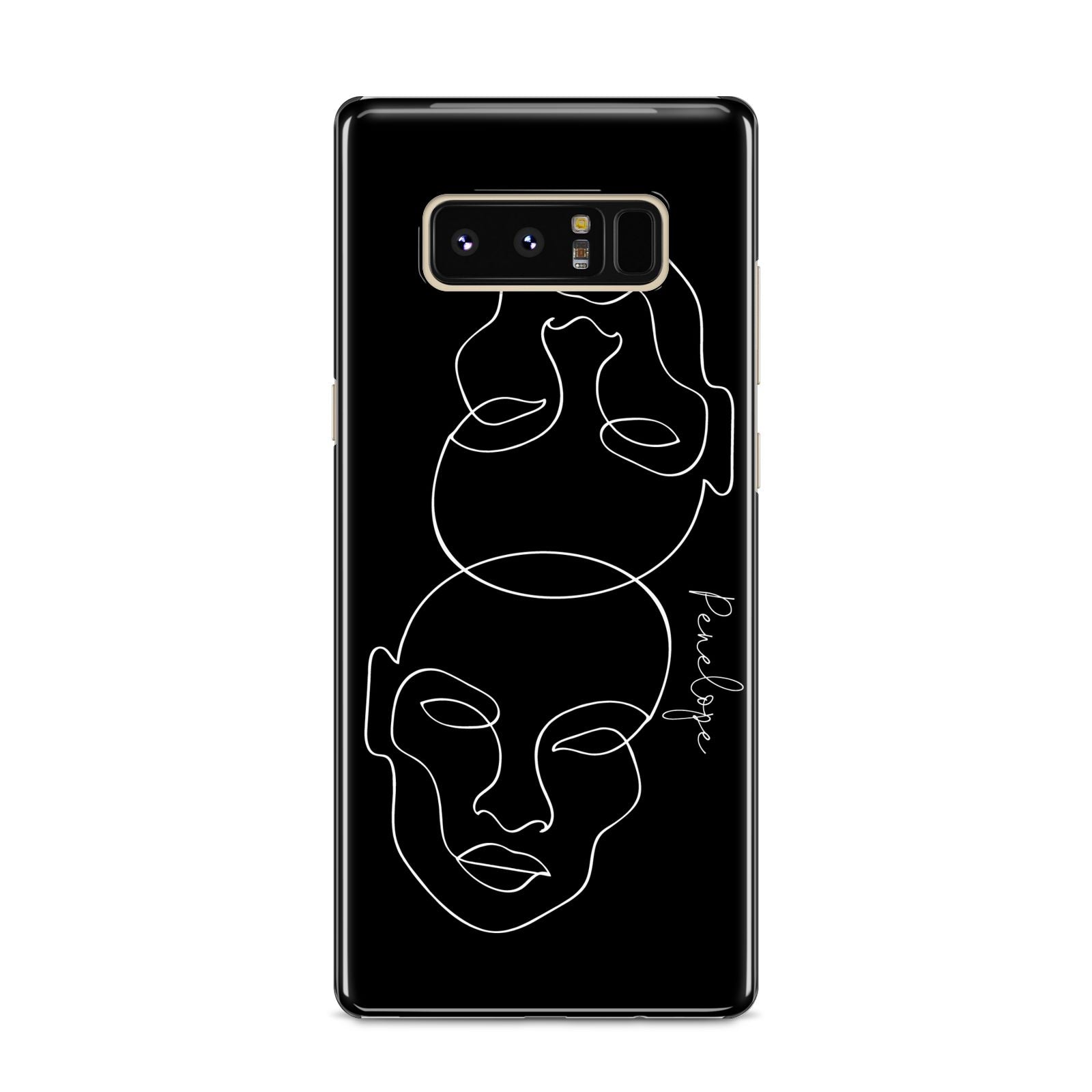 Personalised Abstract Line Art Samsung Galaxy S8 Case