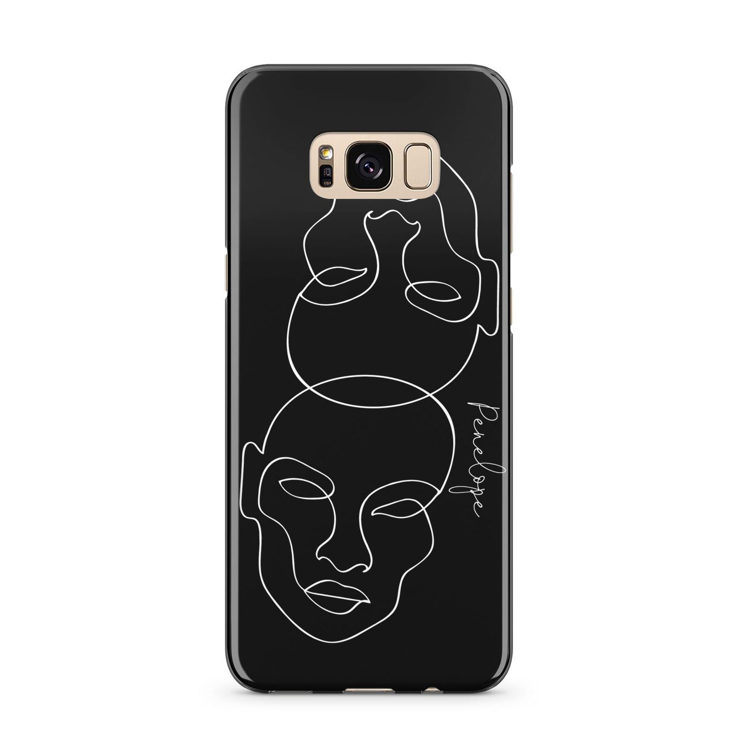 Personalised Abstract Line Art Samsung Galaxy S8 Plus Case