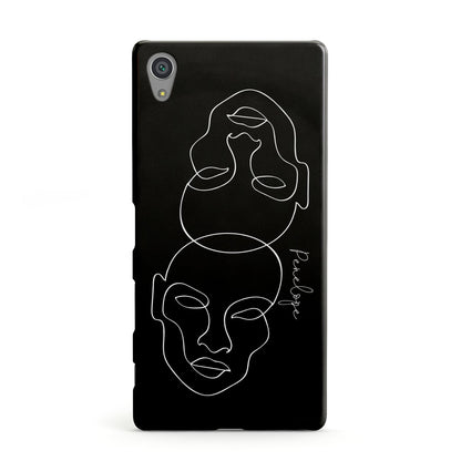 Personalised Abstract Line Art Sony Xperia Case