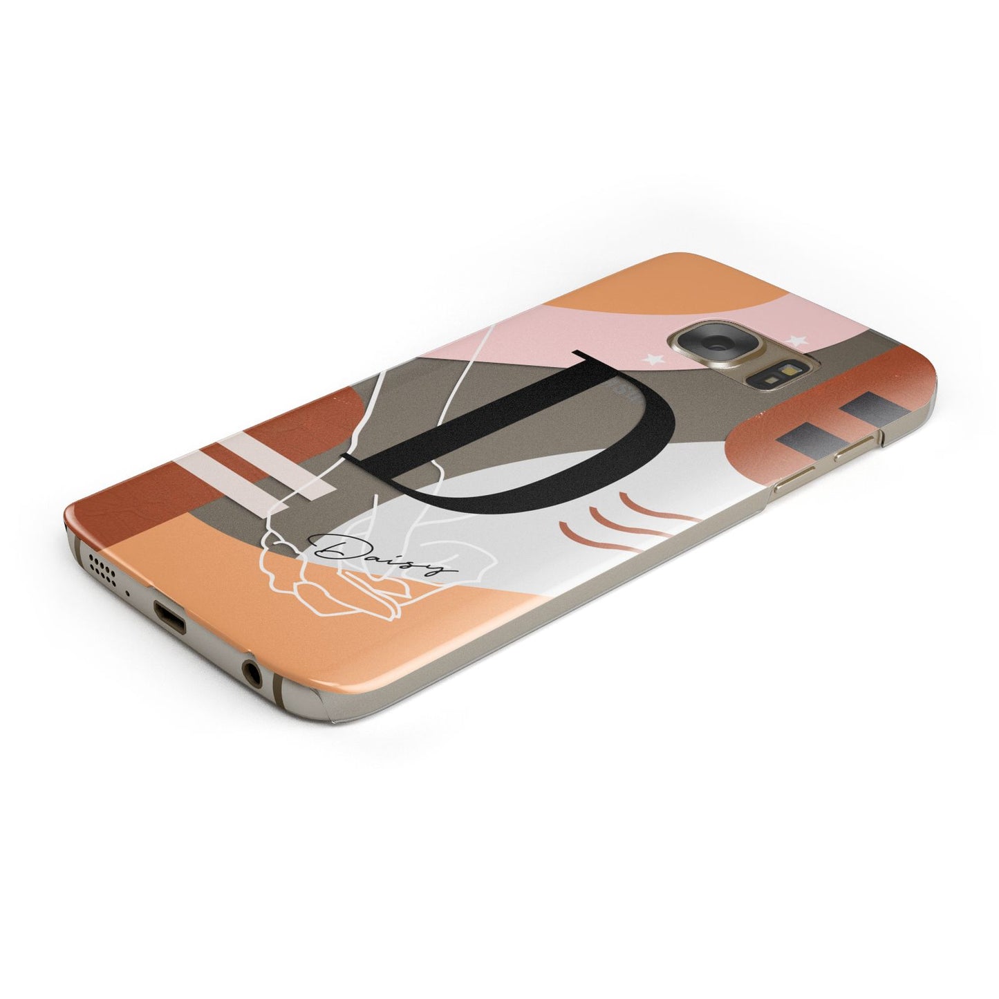 Personalised Abstract Samsung Galaxy Case Bottom Cutout