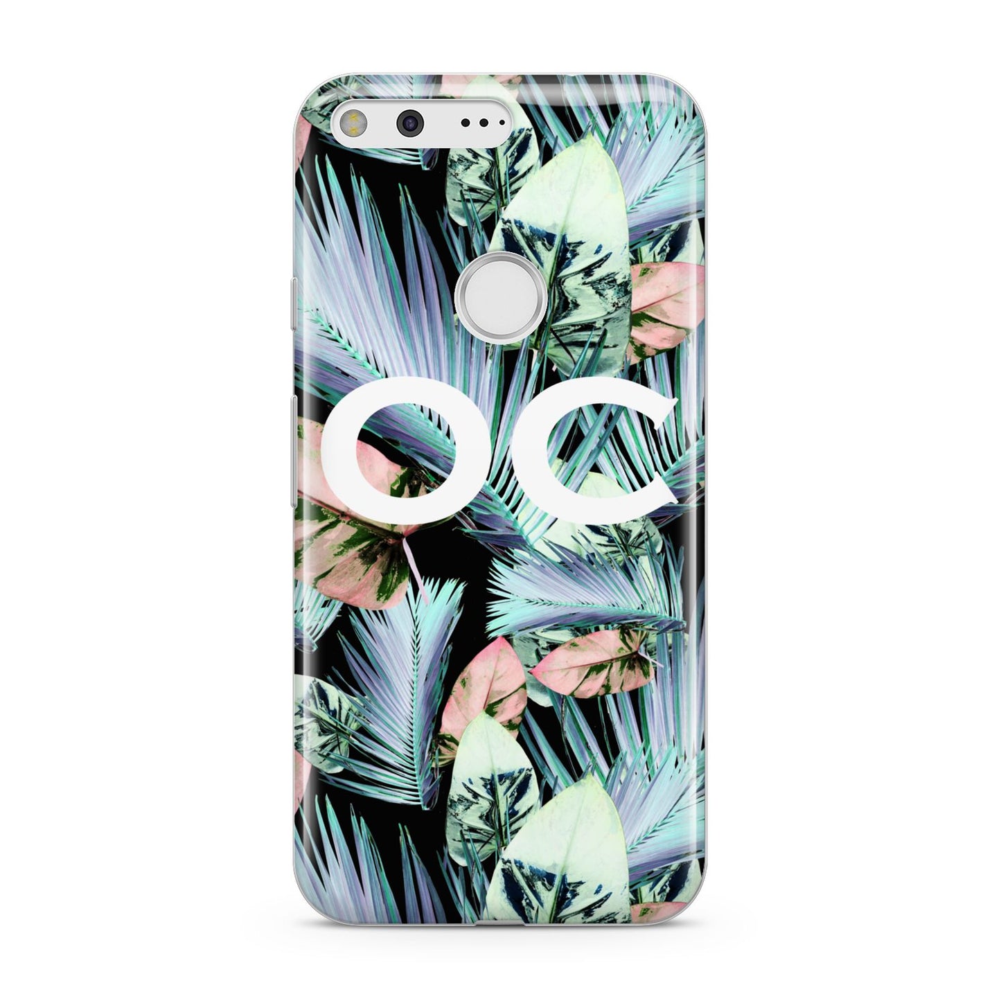 Personalised Abstract Tropical Leaves Google Pixel Case
