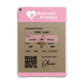 Personalised Aeroplane Ticket Apple iPad Gold Case