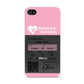 Personalised Aeroplane Ticket Apple iPhone 4s Case