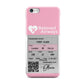 Personalised Aeroplane Ticket Apple iPhone 5c Case