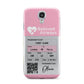 Personalised Aeroplane Ticket Samsung Galaxy S4 Case