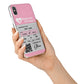 Personalised Aeroplane Ticket iPhone X Bumper Case on Silver iPhone Alternative Image 2
